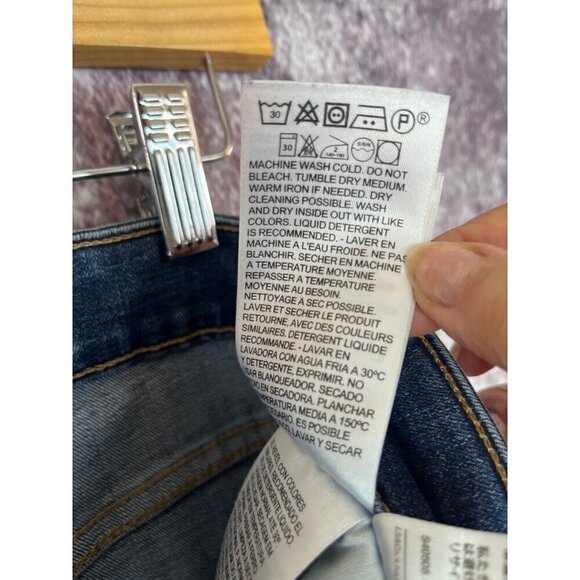 Levi's Jeans Women W28 L32 Blue 725 High Rise Bootcut Western Y2K 90s Boho Retro - Picture 14 of 15